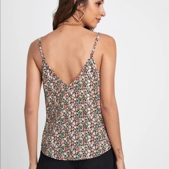 Floral Spaghetti Strap Adjustable Cami Small - Picture 4 of 10
